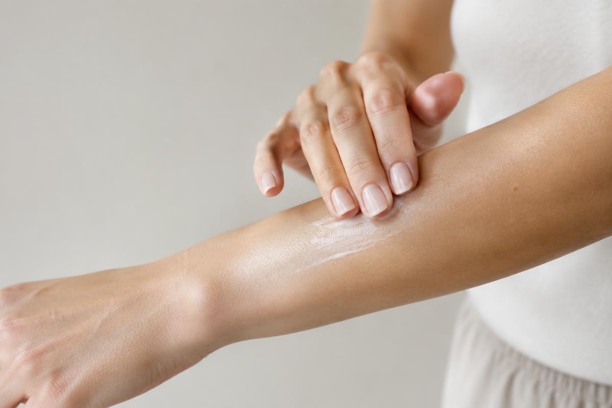 Close-up of clear skin